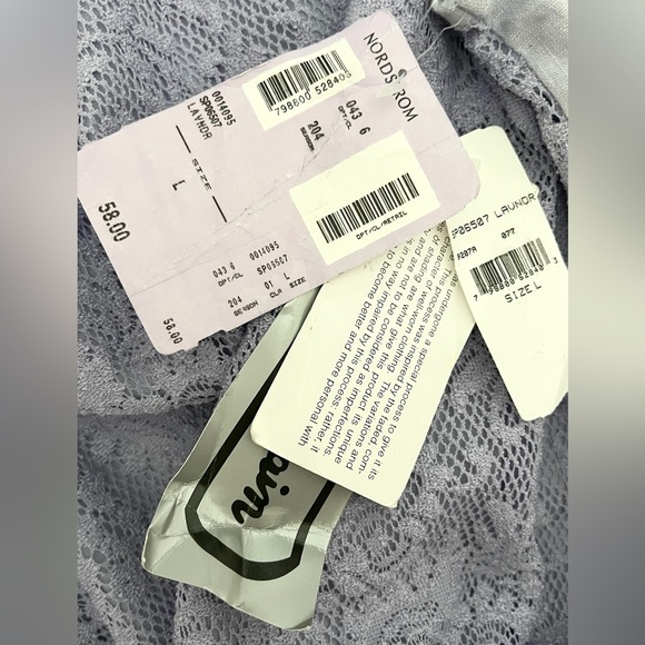 RARE FIND - Vintage Saint Germain Paris Lavender Dainty Lace Overlay Blouse - Picture 4 of 9